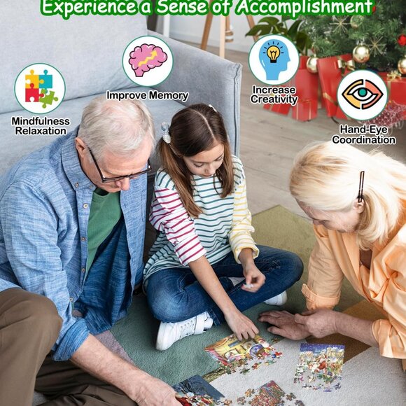 NEW Christmas Advent Calendar 24 Individual Theme Jigsaw Puzzles - Picture 4 of 9